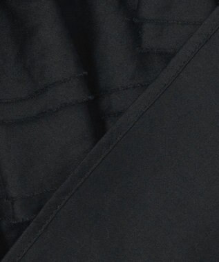 23区 L 【GOLD LABEL】コットンサテン フリルブラウス ブラック系