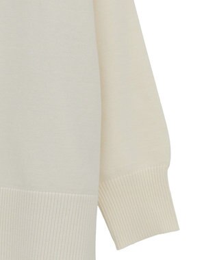 Green Parks 異素材切替ニットチュニック Ecru