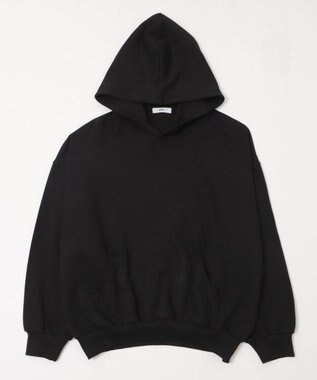 WEGO 【ユニセックス着用ITEM】バルーンクロップドプルパーカー ブラック