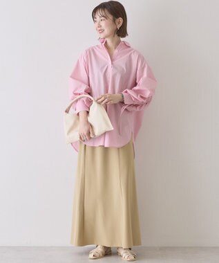 AMERICAN HOLIC 【イージーケア】ナローマーメイドスカート Beige