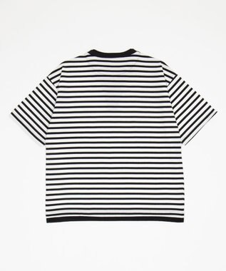 WEGO 【ユニセックス着用ITEM】キーネックフェイクレイヤードT（SS） ブラックボーダー