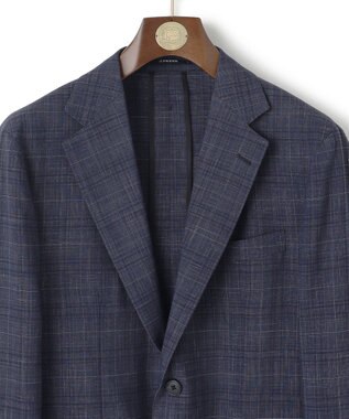 J.PRESS MEN 【WEB・一部店舗限定】ウールリネンチェック ジャケット ネイビー系4
