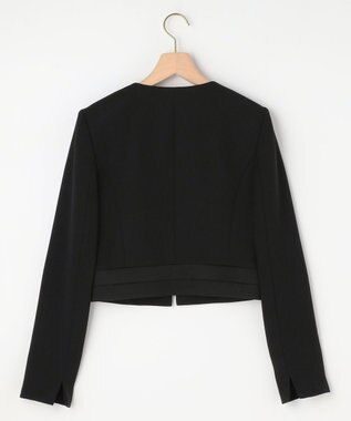 組曲 NOIR 【ストレッチ/オールシーズン対応】ペプラムミニグログラン ジャケット＋ワンピース ブラック系