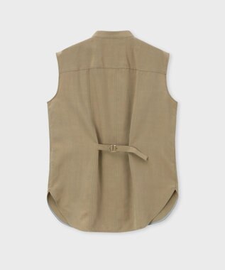 Paul Smith レーヨンドレープ ノースリーブ シャツ オリーブ