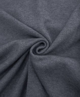 Tiaclasse L 【洗える】Vネックリブニットチュニック グレー