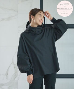 #Newans リラックスフィットタートルネックブラウス