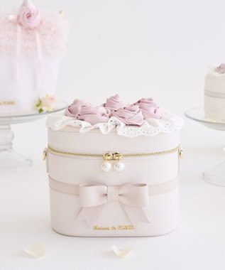 Maison de FLEUR ローズブーケキューブショルダーバッグ