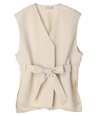 Green Parks Ｂ．ウエストベルトベスト Ecru