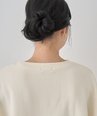 earth music&ecology チュールスリーブスウェット Ivory