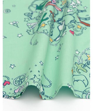 tsumori chisato SLEEP ルームウエア　ワンピース　長袖　綿100%　綿サテン素材　/ワコール　UNX545 メロン