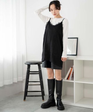 WEGO ラインストーンドットロンT オフホワイト