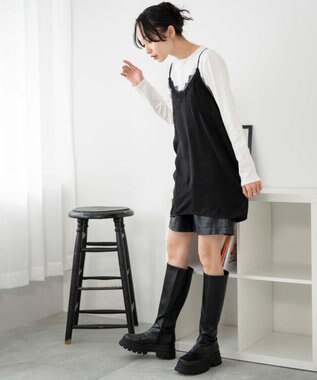 WEGO ラインストーンドットロンT オフホワイト