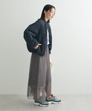 Green Parks 中綿シャーリングブルゾン Dark Navy