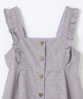 ANY KIDS フリル ジャンパースカート サックスブルー系