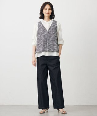 J.PRESS LADIES 【3way】3連パール ネックレス シルバー系