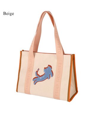 tsumori chisato CARRY キラネコ ハンドバッグ 手提げ ベージュ