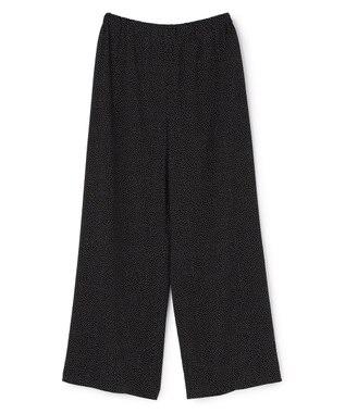  ドットプリント ギャザーパンツ