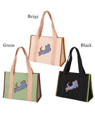 tsumori chisato CARRY キラネコ ハンドバッグ 手提げ グリーン