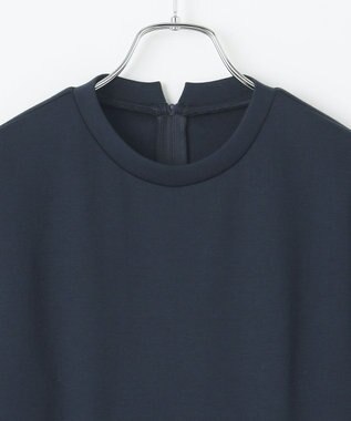 #Newans 【撥水/マシンウォッシャブル】クリオネシルエットコンビドレス ネイビー