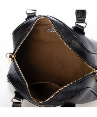 UNBILLION 【テレビ ドラマ着用アイテム】カシュカシュ cachecache / シボフェイクレザー2wayボストンバッグ ブラック