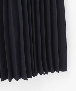 ANY SIS L 【洗える】ノーブルプリーツ ワンピース ネイビー