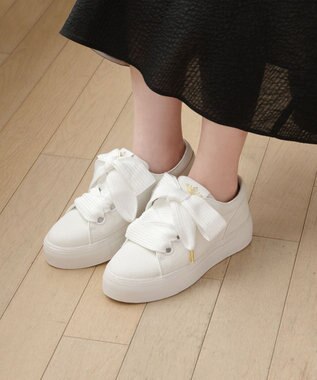 TOCCA BIGRIBBON CANVAS SNEAKERS スニーカー ホワイト系