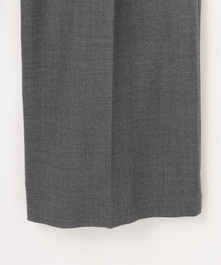 自由区 【SHIHOさん着用】ソフトウールブレンドワイド パンツ チャコールグレー