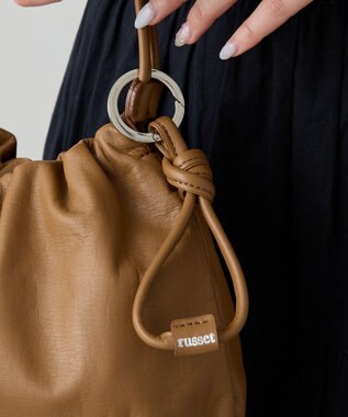 russet レザーキーリング(CE-1455) Brown