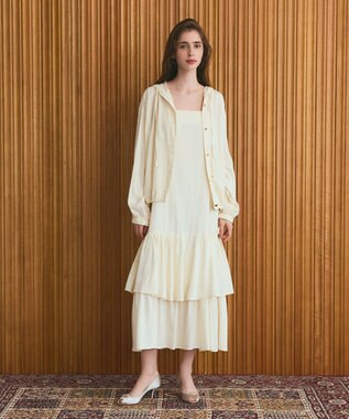 GRACE CONTINENTAL ラメチェックキャミドレス