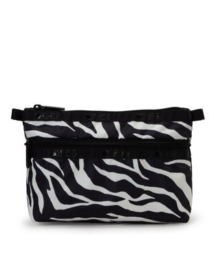 LeSportsac COSMETIC CLUTCH/クリームブラックゼブラ