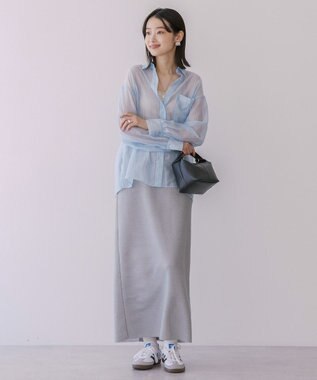 AMERICAN HOLIC シアーシャツ Stripe Sax