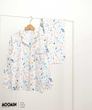 une nana cool 【ムーミン】【綿100%】 MOOMIN * une nana cool  開襟パジャマ GY