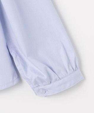 組曲 KIDS 【110-140㎝】 レースリボンタイブラウス サックスブルー