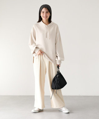 Green Parks ダンボール抜け衿プルオーバー Light Beige