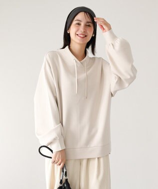 Green Parks ダンボール抜け衿プルオーバー Light Beige