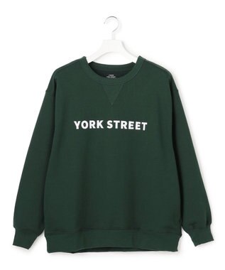 J.PRESS YORK STREET 【UNISEX】裏毛ベーシックロゴ スウェット ダークグリーン系