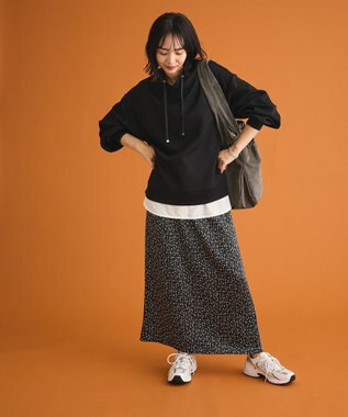 Green Parks ダンボール抜け衿プルオーバー Black