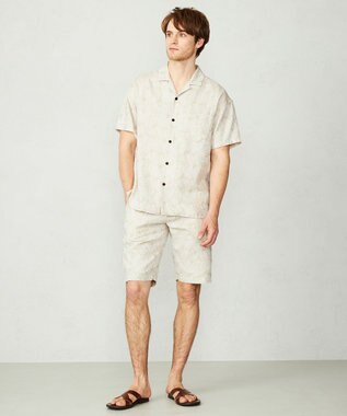 JOSEPH ABBOUD MOUNTAIN 【SPACE／UNISEX】ソアロンリネンジャガード シャツ ベージュ系7
