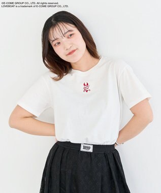 Green Parks ■ＬＯＶＥＢＯＡＴ　ビキニ刺繍ＴＥＥ White