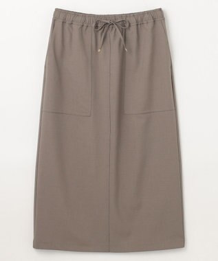 ANY 【セットアップ可能/UVケア/接触冷感/ストレッチ】イージーケアタイトスカート モカ