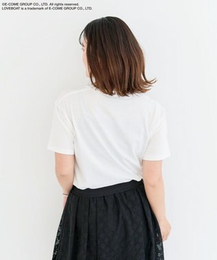 Green Parks ■ＬＯＶＥＢＯＡＴ　ビキニ刺繍ＴＥＥ White