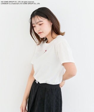 Green Parks ■ＬＯＶＥＢＯＡＴ　ビキニ刺繍ＴＥＥ White