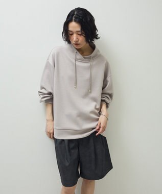 Green Parks ダンボール抜け衿プルオーバー Gray Beige