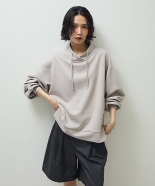 Green Parks ダンボール抜け衿プルオーバー Gray Beige