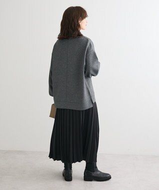 Green Parks ダンボール抜け衿プルオーバー Dark Gray