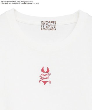 Green Parks ■ＬＯＶＥＢＯＡＴ　ビキニ刺繍ＴＥＥ White