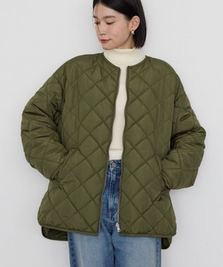 AMERICAN HOLIC 軽ポカリバーシブルキルティングコート Khaki