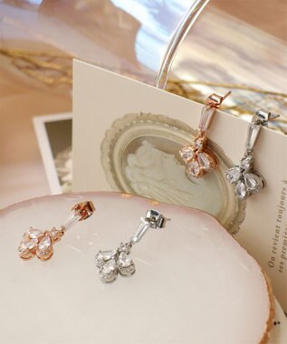 Tiaclasse 【金属アレルギー対応】three drop ピアス シルバー