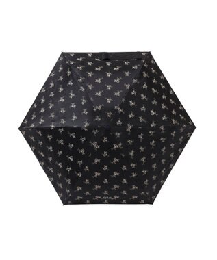 MOONBAT 【WEB限定/UV遮蔽率100％/晴雨兼用】POLO RALPH LAUREN （ポロ ラルフローレン）晴雨兼用日傘 折りたたみ傘 コンパクト 花柄 ブラック