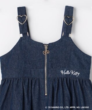 ANY KIDS 【ハローキティ×ANY KIDS】デニムジャンパースカート インディゴ